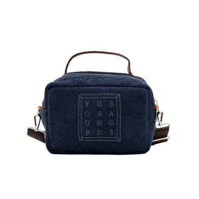 Yourhandbags Women's Navy Blue Terry Box Bag