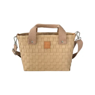 Yourhandbags Women's Neutrals Latte Basket Bag In Black