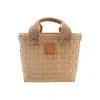 Yourhandbags Women's Neutrals Latte Small Basket Bag