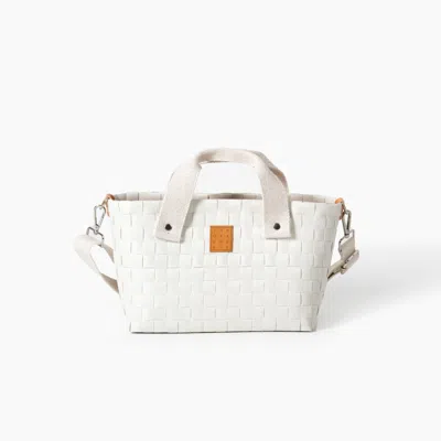 Yourhandbags Women's White Basket Bag