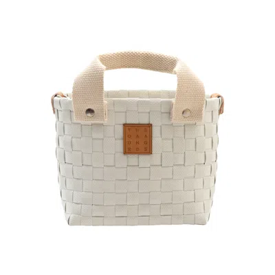 Yourhandbags Women's White Small Basket Bag