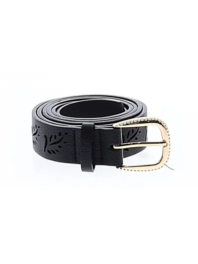 Pre-owned Yours Belt In Black