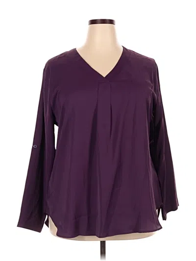 Pre-owned Youtalia 3/4 Sleeve Blouse In Purple