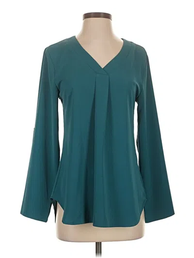 Pre-owned Youtalia Long Sleeve Blouse In Blue