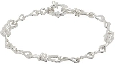 Youth Silver Twist Chain Bracelet In Metallic