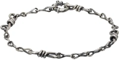 Youth Silver Twist Chain Bracelet In Metallic