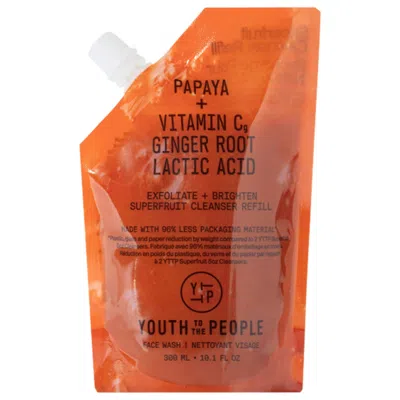 Youth To The People Superfruit Gentle Exfoliating Cleanser With Vitamin C + Papaya 10.1 Oz/300 ml In Transparent