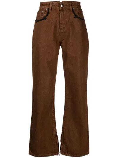 Youths In Balaclava Hussar Jeans Woven In Brown
