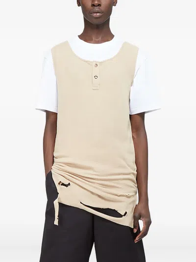 YOUTHS IN BALACLAVA DISTRESSED-FINISH VEST