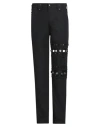 Youths In Balaclava Coin-embroidered Cotton-blend Twill Trousers In Black
