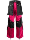 Youths In Balaclava Multiple Zip-pockets Cropped Trousers In Black