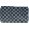 Youzey Checkered Toiletry Bag In Brown