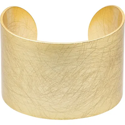 Youzey Hammered Cuff In Gold