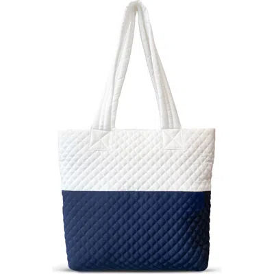 Youzey Newport Two-tone Quilted Tote Bag In Multi