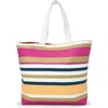 Youzey Striped Beach Tote