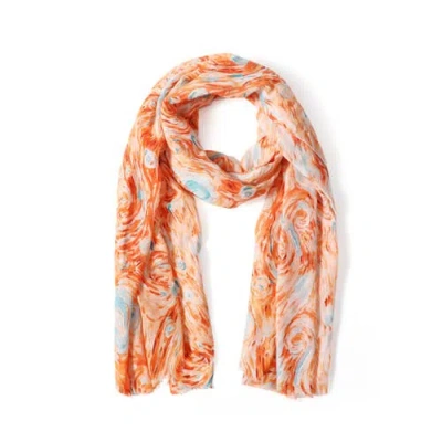 Youzey The Blossom Scarf In Orange