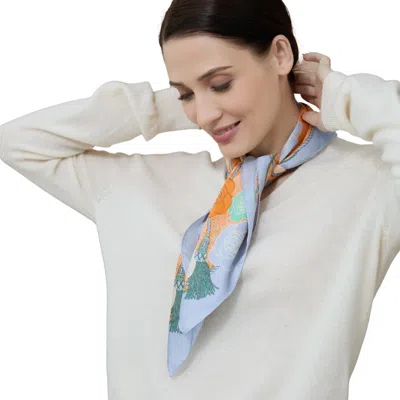 Youzey The Calia Scarf In Blue