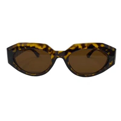Youzey The Edge & Curve Sunglasses In Brown