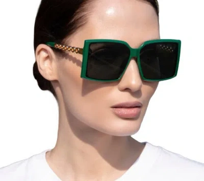 Youzey The Farrah Sunglasses In Green