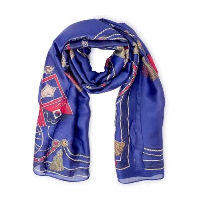 Youzey The Gemma Scarf In Blue
