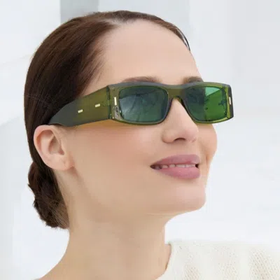 Youzey The Jet Sunglasses In Green