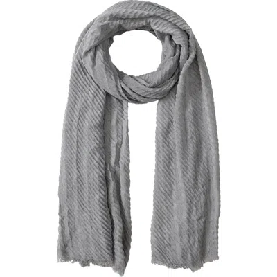 Youzey The Jordan Lightweight Scarf In Pewter
