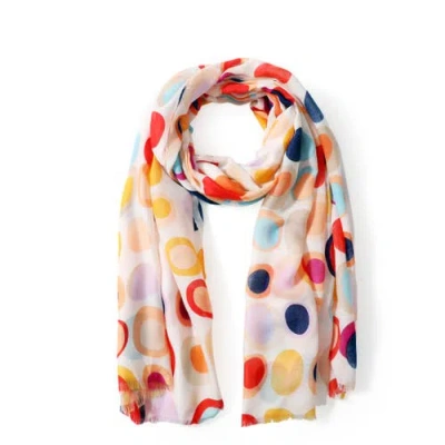 Youzey The Opal Lightweight Scarf In Orange
