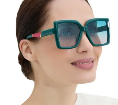 Youzey The Romy Sunglasses In Green