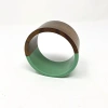 Youzey Two-tone Wood Statement Stacking Bangle In Multi