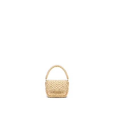 Yova Women's Neutrals Raffia Micro Bag Natural In Multi