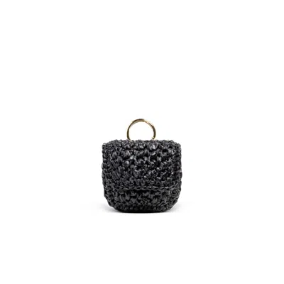 Yova Women's Raffia Airpod Case Black