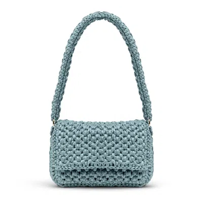 Yova Women's Raffia Baguette Bag Sage Green
