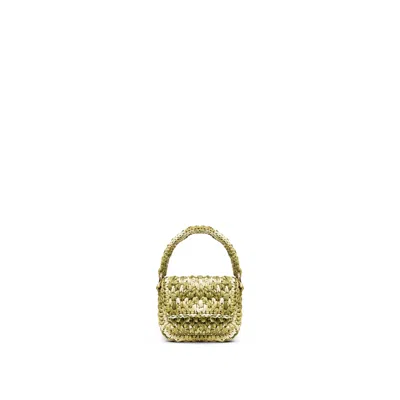 Yova Women's Raffia Micro Bag Green