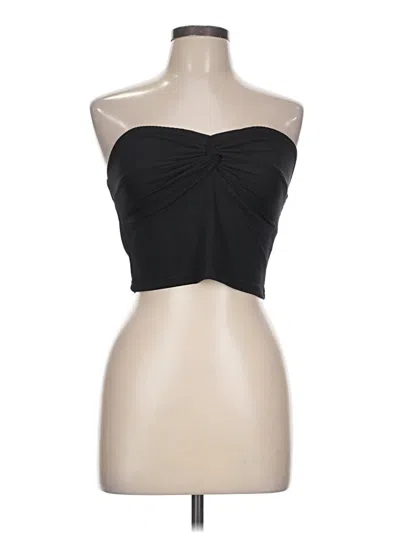 Pre-owned Yozy Tube Top Black Strapless Neckline Tops