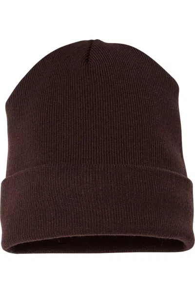 Yp Classics Cuffed Beanie In Brown