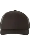 Yp Classics Five-panel Retro Trucker Cap In Black
