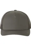 Yp Classics Five-panel Retro Trucker Cap In Black