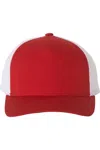 Yp Classics Five-panel Retro Trucker Cap In Red