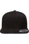 Yp Classics Flat Bill Snapback Cap In Black