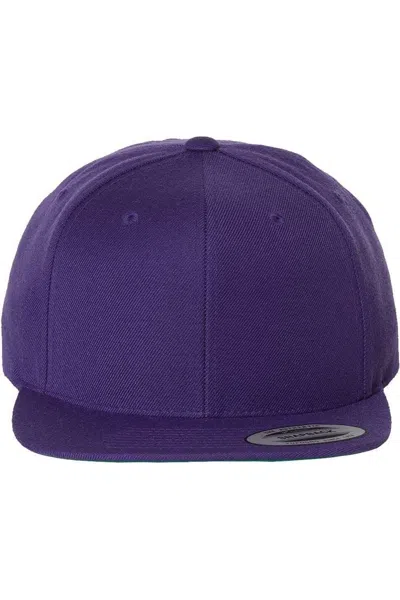 Yp Classics Flat Bill Snapback Cap In Blue