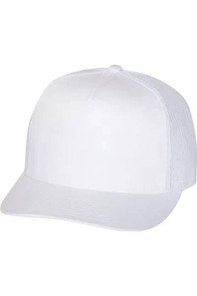 Yp Classics Flat Bill Trucker Cap In Gray