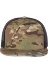 Yp Classics Flat Bill Trucker Cap In Multi