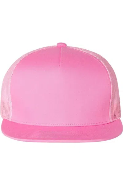 Yp Classics Flat Bill Trucker Cap In Pink