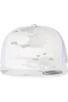 Yp Classics Flat Bill Trucker Cap In White