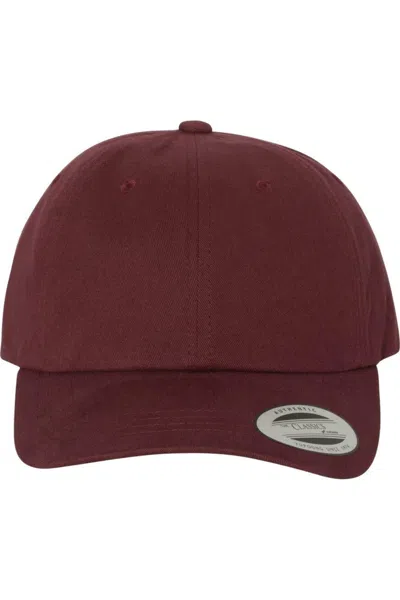 Yp Classics Peached Twill Dad´s Cap In Red