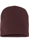 Yp Classics Short Beanie In Brown
