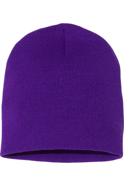 Yp Classics Short Beanie In Purple