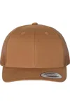Yp Classics Six-panel Retro Trucker Cap In Brown