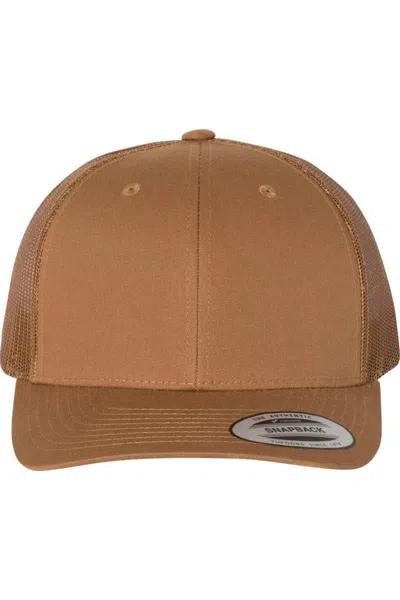Yp Classics Six-panel Retro Trucker Cap In Brown