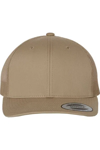 Yp Classics Six-panel Retro Trucker Cap In Beige